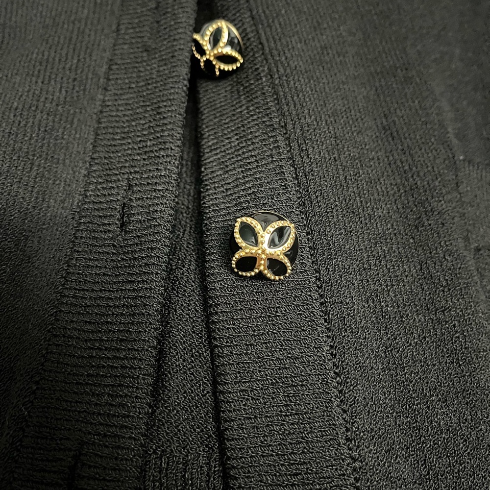 St. John Caviar Cardigan Sweater-Size Medium